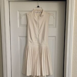 Prince Cream Pleated Mini Dress